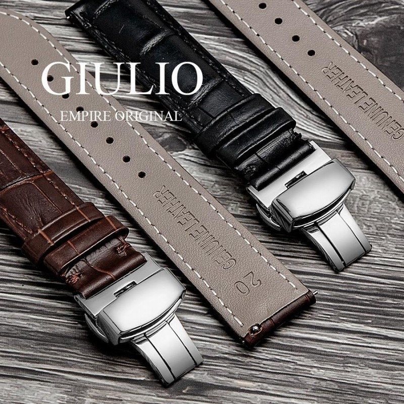 人気商品の 腕時計ベルト ライトブラウン 18mm Dバックル 本革 econet.bi