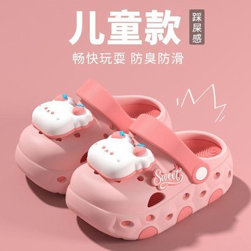 【臺灣-出貨🔥】小熊 EVA 兒童洞洞涼拖 男女寶居家拖鞋 孩童外出百搭休閒鞋款 小熊洞洞鞋 EVA 兒童涼拖