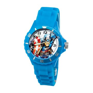 MARVEL 漫威 U5系列 兒童手錶/卡通手錶 迪士尼/漫威/蜘蛛人/美國隊長/鋼鐵人  23.2 x 1.6cm  藍色  1支