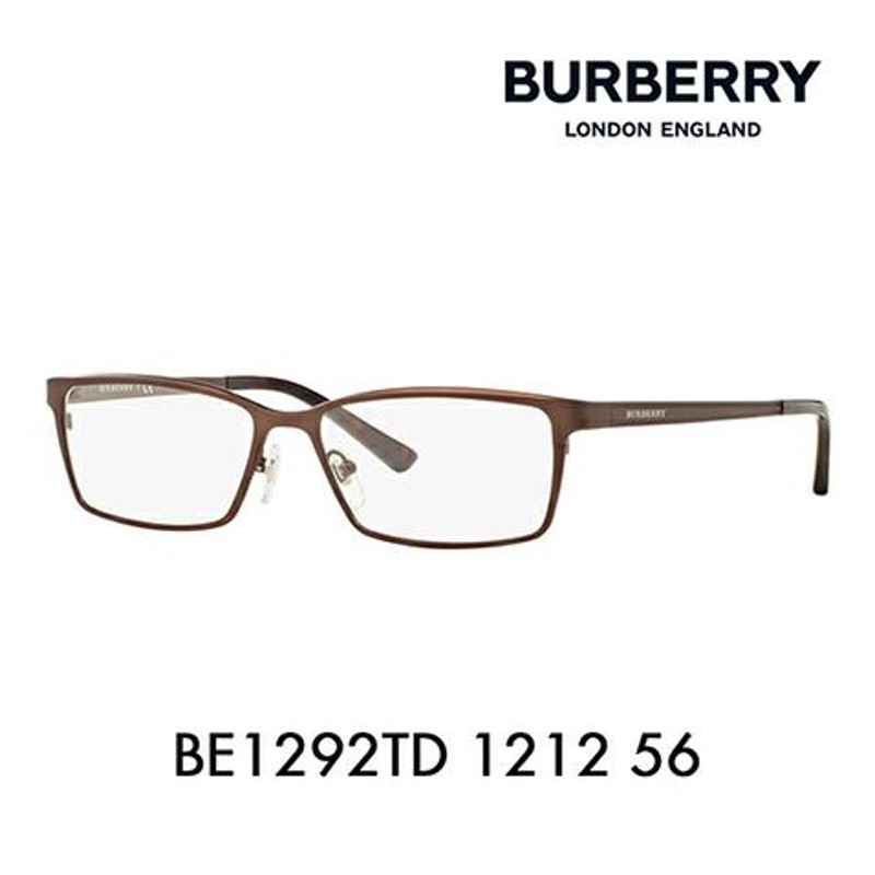 バーバリー BURBERRY メガネ BE1292TD 1212 56 伊達眼鏡 メガネ