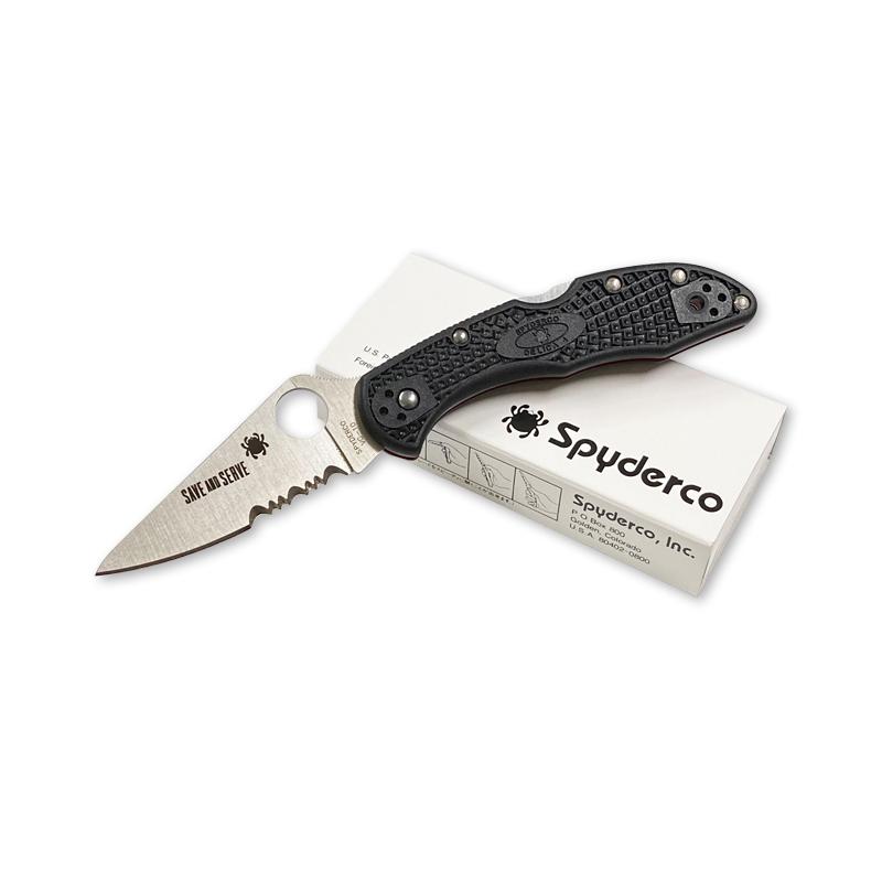 スパイダルコ Spyderco デリカ4 レッドライン 半波刃 C11FPSBKRD