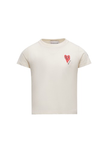moncler "mini heart" logo t-shirt