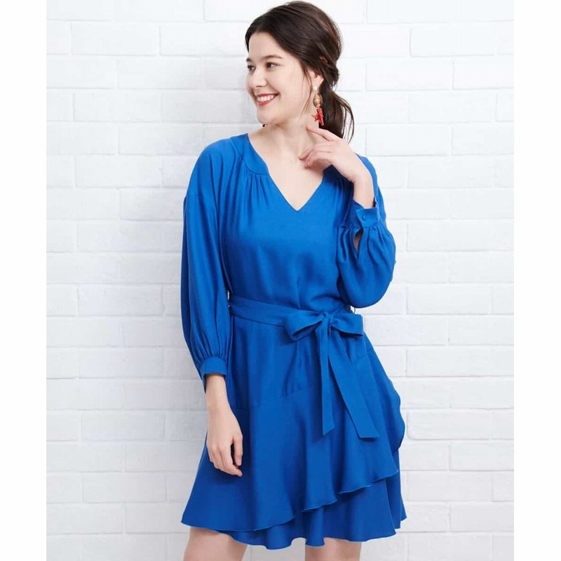 タラジャーモン ハートネックワンピース レディース ブルー L Tara Jarmon 通販 Lineポイント最大1 0 Get Lineショッピング