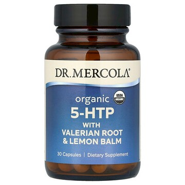 Dr. Mercola, 含纈草根和檸檬香蜂草的有機 5-HTP，30 粒膠囊