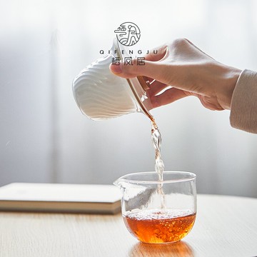 棲鳳居旅行茶具套裝一壺三杯公道杯陶瓷快客杯功夫茶具戶外便攜包