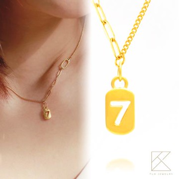 【TLH】黃金墜鎖骨項鍊 純金999 星夢之翼 約重0.05錢±0.01