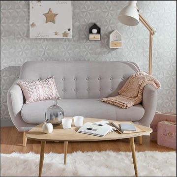 北歐布藝沙發簡約風格現代小戶型日式田園雙人位小型組合MKS 瑪麗蘇