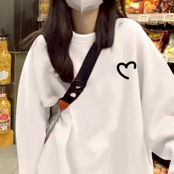 韓版加絨T 印花加絨帽T 韓版印花園領T 圓領長袖印花T 寬鬆印花T 韓風圓領加絨T 台灣賣家 台灣出貨