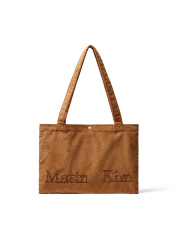 MATIN CORDUROY MIDDLE ECOBAG [BROWN]