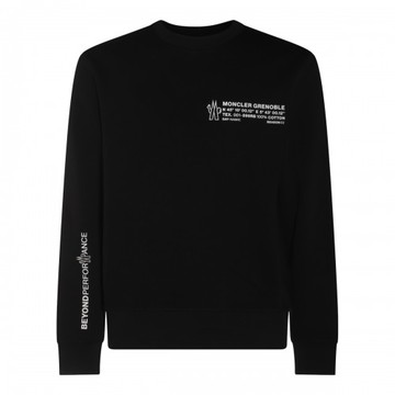 Moncler Grenoble - Black Cotton Sweatshirt L