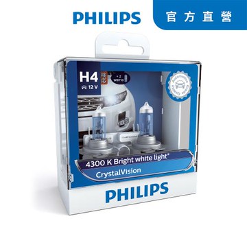PHILIPS 飛利浦 車燈 水晶之光 Crystal Vision 4300K(公司貨)