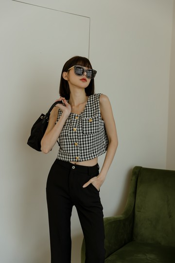 夏日小香風背心-Red Love