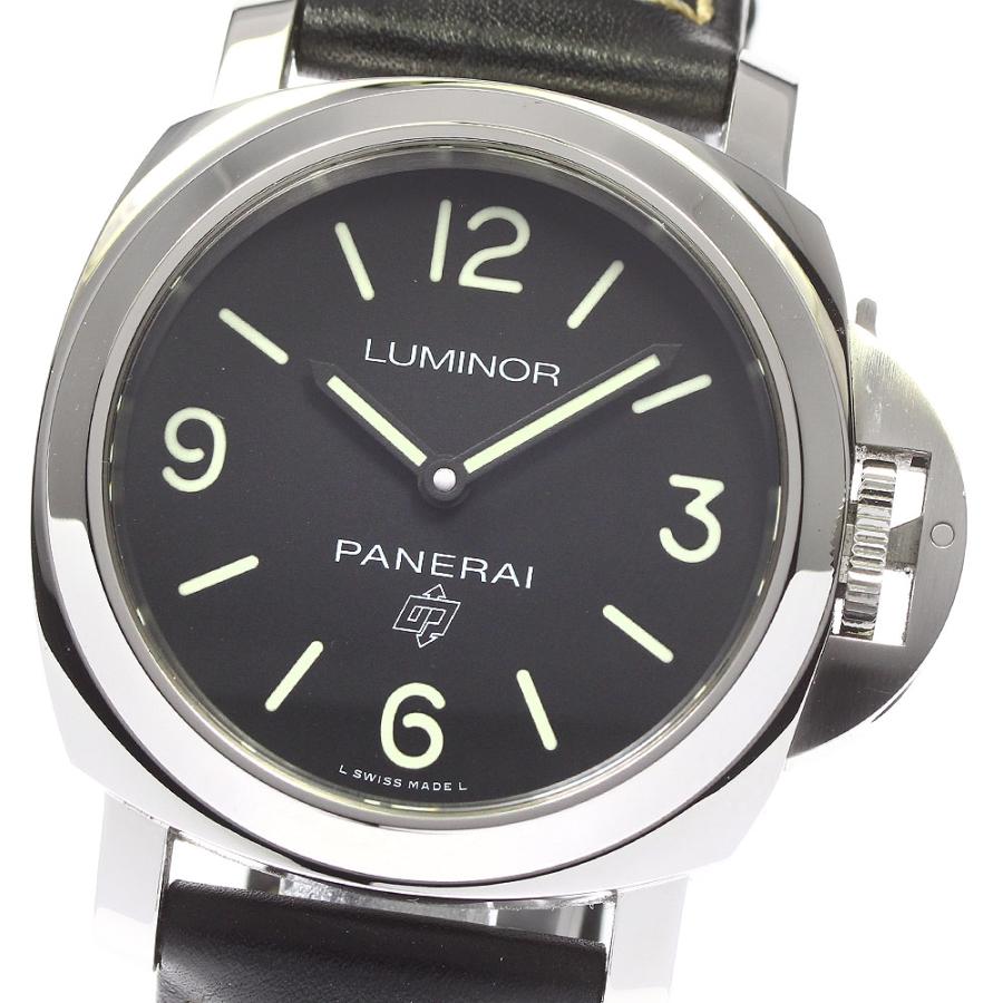 ☆良品 ☆箱・保証書付き【PANERAI】パネライ ルミノール ベースロゴ 3 ...