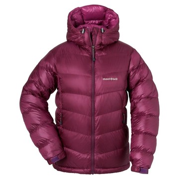 MONT-BELL 女 加厚 800FP Alpine 輕量 頂級防風羽絨外套(附袋)/禦寒雪衣/質輕舒適透氣/1101408 PU 紫
