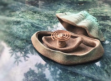 山雨 薰香台座 大山