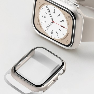 《可選隔日到貨》適用 APPLE WATCH PC+玻璃貼 殼膜一體 全包殼 保護殼 防摔殼 44mm S11 S10