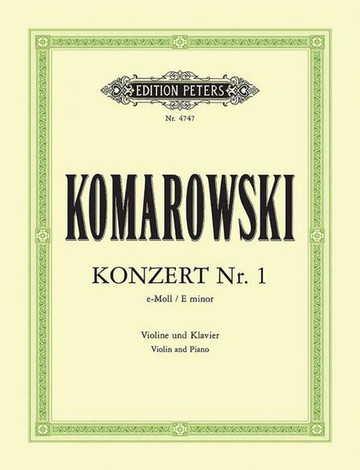 【學興書局】Komarovsky E小調第一小提琴協奏曲 小提琴/鋼琴