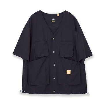 5th STREET｜中性｜輕便無領襯衫｜黑色