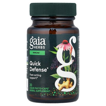 Gaia Herbs, Quick Defense®，20 粒液體 Phyto-Caps® 膠囊