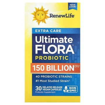 Renew Life, 特強護理，Ultimate Flora™ 益生菌，30 粒緩釋全素膠囊