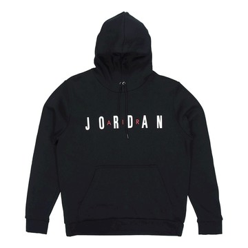 Air Jordan Alphabet Athletic Hoodie Men's Black Gift for Him