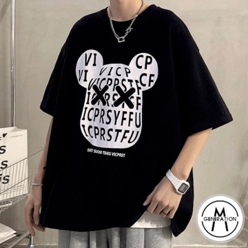 【M世代】大尺碼潮牌情侶必備印花T恤 韓版短袖港風短袖T恤 原宿風短T恤男 男生上衣 男女衣著(ATCA115)