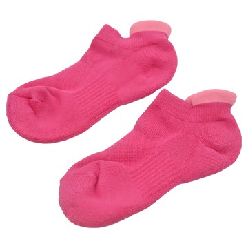 Honey LuLu 消臭兒童對目氣墊襪 桃紅  17~21cm