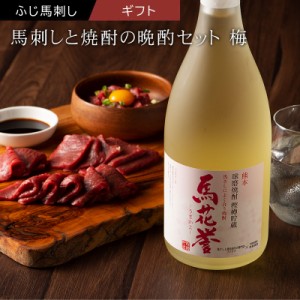 馬刺しと焼酎の晩酌セット 肉 馬刺し 赤身 お酒 お取り寄せ グルメ 熊本 産地直送 おつまみ 御祝 贈答品 お歳暮 フジチク 産地直送