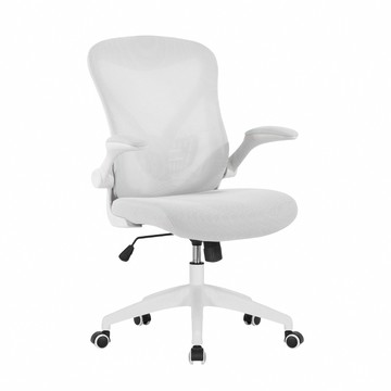 E-home Bruno布魯諾網布可旋轉扶手電腦椅-五色可選白色