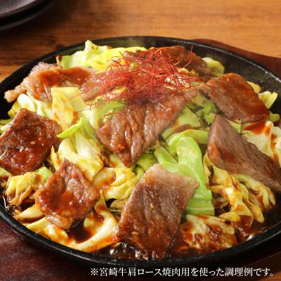 ふるさと納税 木城町 宮崎牛肩ロース焼肉300g　宮崎県産和牛小間切れ100g (木城町)