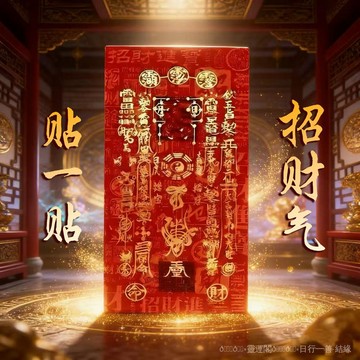 紫南宮過爐開光🙏🏻9月初更新-[2026款]聚財偏財進寶八方來財門貼擺件招財擺件店鋪做生意 8GOK