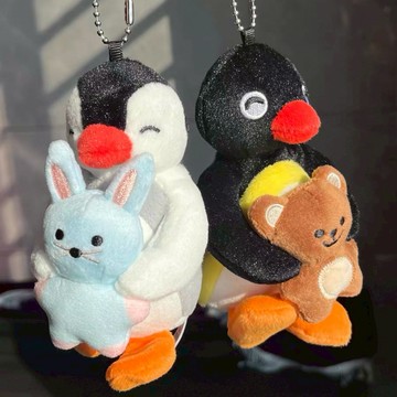 PINGU 電腦掛 吊飾 辦公療癒小物 毛絨玩具 趴趴擺件 情侶款 送禮 /代購