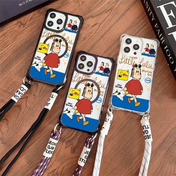 露露托比 四角可挂繩 防摔 無綫充電磁吸適用iphone 18 pro max17 16 15 14 13 12手機殼