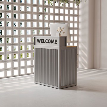 免運 收銀台櫃台吧台   簡約收銀臺店鋪小型北歐輕奢理發店客製化定制網紅現代奶茶店前臺接待臺