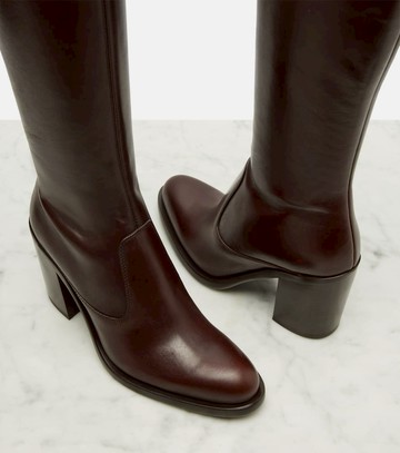 Chloé Leather knee-high boots