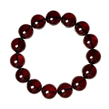 【正佳珠寶】琥珀血珀 頂級高淨體櫻桃血珀 14.3-14.8mm 琥珀血珀