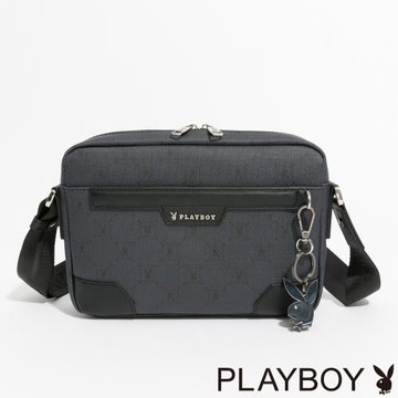 PLAYBOY - 斜背包  Mbition系列 - 深藍色
