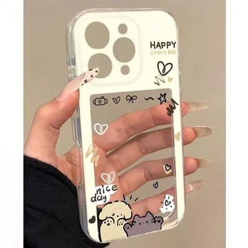 秋冬相框狗狗保護殼 OPPOReno15/14/13/12/11/10/9/8/7/6/5 透明軟殼 輕薄全包防刮防磨損