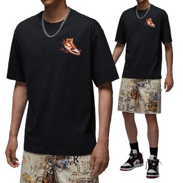 Nike As J Nc Aj1 Ad Ss Crew 男款 黑色 喬丹 中磅 寬鬆 休閒 短袖 HQ8973-010