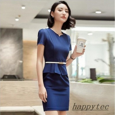 ワンピース 夏 フォーマルワンピース 通勤 オフィス 服 女性 レディース タイト 膝丈 フォーマル スーツ 制服 事務服 半袖 就活面接 通販 Lineポイント最大get Lineショッピング