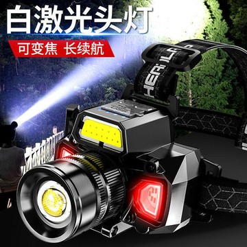 快速出貨 台灣現貨強光頭燈感應超亮遠射可充電頭戴式可充電野釣魚燈戶外超長待機