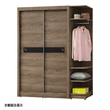 【多木家居】木斯MOOSE-445/149公分公分仿古色衣櫃組合