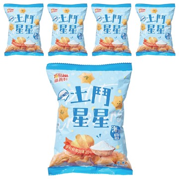 福義軒 土鬥星星海鹽 非油炸全素配方 酥脆餅乾  50g  5包