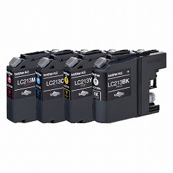 ブラザー工業(Brother) 純正インク LC213 インクカートリッジ 4色セット LC213-4PK