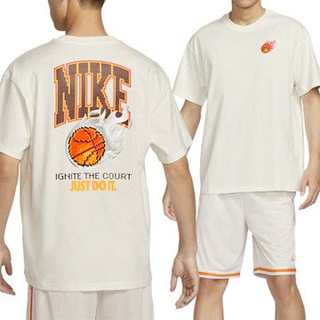 Nike AS M NK Tee M90 OC PHOTO 男款 米白色 短袖 上衣 FZ8082-133