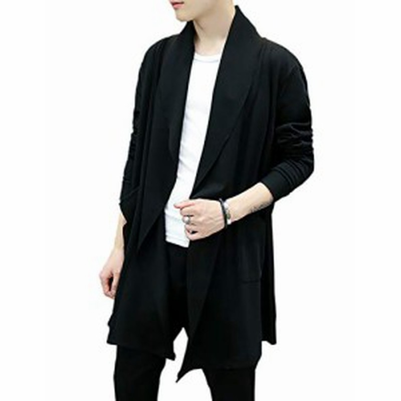 Make 2 Be メンズ ロングカーディガン 薄手 スタイリッシュ ロング丈 カーディガン Mf81 通販 Lineポイント最大1 0 Get Lineショッピング