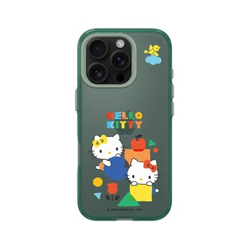 iPhone 16 Pro Clear 憂墨綠 - 三麗鷗-Hello Kitty - 堆積木時間