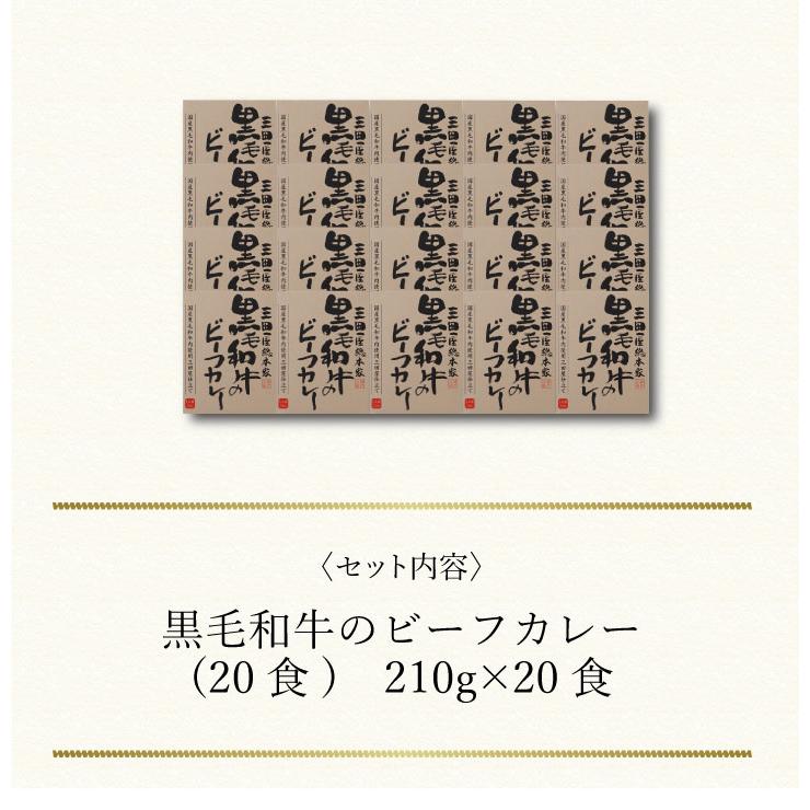 お取り寄せ 送料無料 内祝い 〔 三田屋総本家 黒毛和牛のビーフカレー(20食) 〕 出産内祝い 新築内祝い 快気祝い カレーシチュー