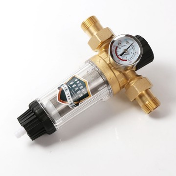 淨水過濾濾心 過濾器 濾水器 反沖洗帶表銅前置過濾器 前置凈水器 家用自來水不銹鋼網