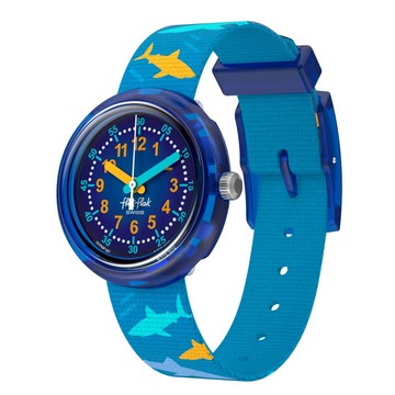 【swatch】SHARK GANG  FlikFlak 兒童手錶 安全防水/瑞士製造 FPNP187  (31.85mm)